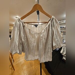 Express Cream Off-Shoulder Women's Top